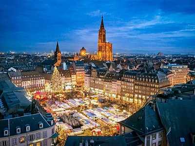 Adventní trhy ve francouzském Štrasburku